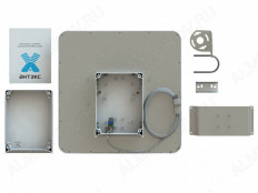 Антенна стационарная AGATA MIMO2x2 BOX для встраиваемого 4G-роутера АНТЭКС 2G/3G/4G/LTE; 1700-2700 MHz; 17dB; гермоввод PG-7; без кабеля; 2 разъема SMA-штекеры в гермобоксе для роутера