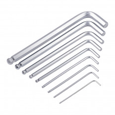 Набор ключей шестигранных (9 предметов) длинные с шаром (SBT-PRO-HSL-9)