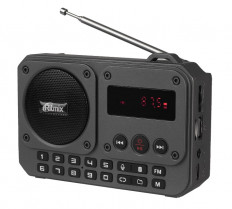 Радиоприемник RPR-010 RITMIX УКВ 88,0-108.0МГц; Bluetooth; USB, AUX; Питание от аккумулятора 18650(в комплекте. Зарядка через шнур USB