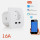 Розетка OT-HOS15 с Wi-Fi 2*USB ОРБИТА Мощность 2,2 кВт; IP20; огнеупорный пластик, Работает с приложениями: Smart Life, Tuya Smart, Amazon Alexa, Google Assistant. Интеграция в Яндекс Алис