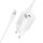 Сетевое зарядное устройство с вых.USB,Type-C,3.0A,белый BA104A Pudding PD20W +QC3.0,с каб.Type-C
