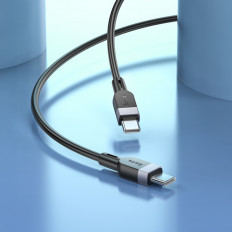 Кабель Type-C-Type-C, 2.0м, X109 Energy, для зарядки и передачи данных, черный,