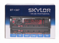Автомагнитола BT-347 multocolor с BT SKYLOR MP3; 4x50Вт, FM1/2/3 MW1/2 87,5-108МГц, BT/USB/SD/AUX, DC12В, монохромный дисплей,