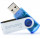 Карта Flash USB 16 Gb (530 Blue) EXPLOYD без колпачка; USB 2.0