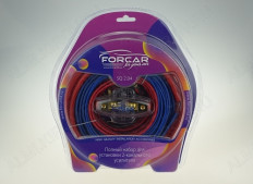 Набор для уст-ки автоусилителя SQ 2.04 FORCAR Комплект силовых кабелей 4 GA(20мм2): 5м. красный, 1м. черный, управл. кабель, 5м. синий держатель пред. miniANL, пред. 80 А, клеммы, RCA кабель, ст