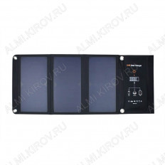 Солнечное зарядное устройство 21Вт E-Power Ячейки SunPower с КПД 23%;Выход USB: 5,5В/2А 2шт.;в развернутом виде 700х290х16 мм., в свернутом виде 290х170х20 мм.;0,57кг.