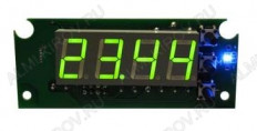 Радиоконструктор Термостат цифровой встраиваемый STH0024UG-v3 (зелёный, с выносным датчиком) Smartmodule Диапазон измеряемых температур -55°C..+125°C;Напряжение питания +7..+15 В;
Коммутируемый переменный ток при 240В(постоянный при 28В)	до 10 А