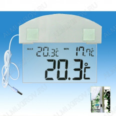 Термометр цифровой TM1008BR Измерение наружной температуры, часы;