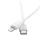 Кабель Type-C-Lightning, 1.0м, для зарядки и передачи данных, белый, (BX19 PD) BOROFONE 3.0A, ПВХ (PVC), ...