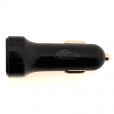 Автомобильное зарядное устройство с выходом 2*USB, 3A, CR30, черный, с вольтметром