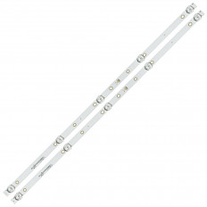 Модуль подсветки LED TV 564мм 5 линз (комплект: 2 планки); CRH-CQ32N15303002059BRREV1.1 (KJ32D05-ZC6 алюминий; 6V; шаг 145-120-120-145mm; 32"; 3pin; 1/2TV; для Vityas 32LH0202, Adler 32AE7700, 32AE90S, Novex NWX-32F103TSY, Erisson 32LM8020T2