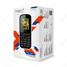Мобильный телефон Texet TM-130 черный TEXET 1.77", 600mAh, без камеры