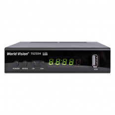 Ресивер эфирный WV T625D4 AC3 (Wi-Fi,IPTV опция) WORLD VISION