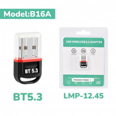 Адаптер Bluetooth USB B16A (5.3) для подключения к ПК;