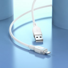 Кабель USB-Lightning, 1.0м, для зарядки и передачи данных, белый, X109 Energy