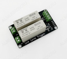 Модуль Реле 2-канальное 5V твердотельное GTD-5V-5A