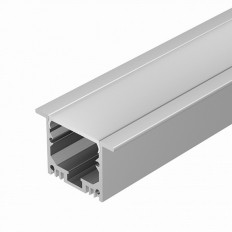 Профиль врезной SL-LINIA49-F-2000 ANOD (019313) для LED-ленты шириной до 23мм ARLIGHT размеры: 2000*49*32мм (паз для установки 35*30.6мм); фланец; комплект: только профиль