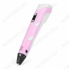 3D ручка "3D PEN-2" Цвет - розовый No name Питание-12V,3А,/Рабочая температура:160-230°C/Размер ручки:18х7см (Гарантия 2 нед.)