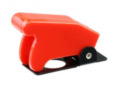 Крышка для тумблера SAC-01 красная D=12mm; для тумблеров ASW, KN