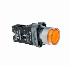 Кнопка с подсветкой, желтая, 24V AC/DC, 1NO, MTB2-BW3561 MEYERTEC