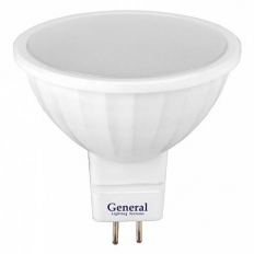 Лампа светодиодная 220В/ 15Вт/ GU5.3/ 4500К (дневной) 870lm (GLDEN-MR16-15-230-GU5.3-4500)
