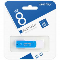 Карта Flash USB 8 Gb (Diamond Blue) (SB8GBDB-3) Smartbuy раскладная; USB 3.0/3.1