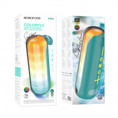 Колонка портативная BR44 Sound dance sports, зеленый BOROFONE Выходная мощность 10Вт; Bluetooth, USB, micro SD, AUX; Встроенный АКБ 1200mAh;
