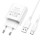 Сетевое зарядное устройство с выходом USB, 2.1А, белый, BA74A Aspirer, с кабелем USB-Type-C;