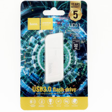 Карта Flash USB 32 Gb (UD11 White) HOCO с колпачком; USB 3.0