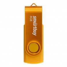 Карта Flash USB 8 Gb (Twist Yellow) (SB008GB2TWY) Smartbuy раскладная; USB 2.0