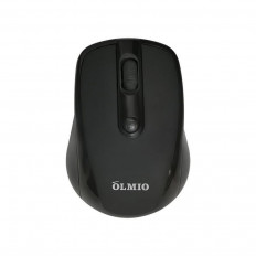 Мышь беспроводная WM-11 чёрная (043974) OLMIO 1200dpi; 3 кнопки + колесо-кнопка; питание AA*1 шт.