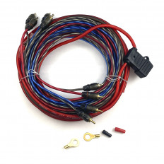 Набор для уст-ки автоусилителя 4.10 FORCAR Комплект силовых кабелей 10 GA(5,3мм2): 5м. красный, 1м. черный, АТС терминал предохранителя (60A), клеммы, RCA кабель - 2шт