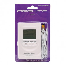 Термометр цифровой OT-HOM24(ТМ-201) ОРБИТА пластик; Измерение наружной и внутренней температуры,