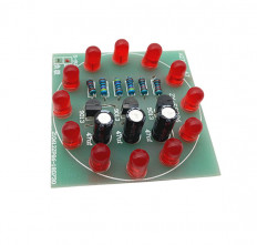 KIT Светодиодное кольцо (на базе транзисторов S9013) No name Питание: 5...9VDC; Размеры: 45*45mm