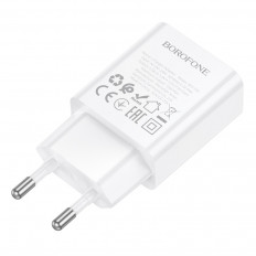 Сетевое зарядное устройство с выходом USB, 1.5А, белый, BA110A Lemi;