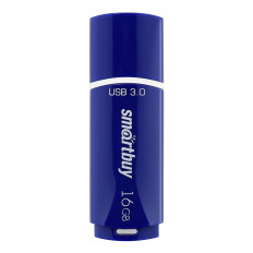 Карта Flash USB 16 Gb (Crown Blue) (SB16GBCRW-Bl) Smartbuy с колпачком; USB 3.0/3.1