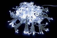 Гирлянда св. ул. "Занавес-ПВХ" 2.0х2.0м. белый, (w.03.6W.280.F+) Winner Light герметичный колпачок IP54, LED-280 белый провод