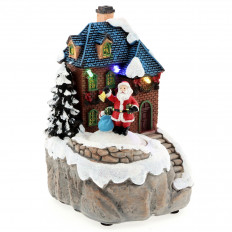 Фигура световая "Горный домик с Дедом Морозом" (Y3-26)