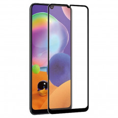 Защитное стекло Samsung A415 A41, полное покрытие, черное No name