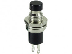 Кнопка RWD-301 OFF-(ON) черная, без фиксации d=7.2mm; 0.5A/250VAC; 2pin