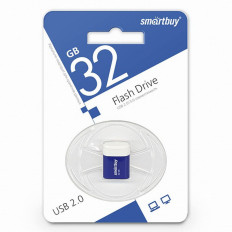 Карта Flash USB 32 Gb (Lara Bllue) миниатюрная SMART BUY миниатюрная; USB 2.0