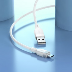 Кабель USB-microUSB, 1.0м, для зарядки и передачи данных, белый, X109 Energy
