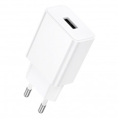 Сетевое зарядное устройство с выходом USB, 1.5А, белый, BA110A Lemi;