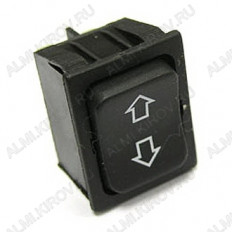 Сетевой выключатель RWB-515 (RS-223-4C) (ON)-OFF-(ON) черный без фиксации с нейтралью 30,0*22,0mm; 15A/250V; 6 pin; маркировка: стрелки вперед-назад