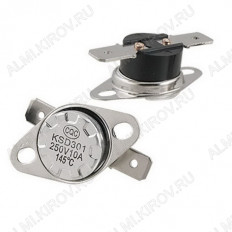 Термостат 130°С KSD301(302) 250V 10A NC
