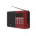 Радиоприемник RPR-002 red RITMIX УКВ 87.5,0-108.0МГц; Bluetooth; USB, microSD.AUX; Питание от встроенного акб. Зарядка через шнур USB