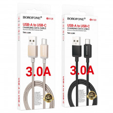 Кабель USB-Type-C, 1.0м, для зарядки и передачи данных, золото BX120 Placer