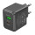 Сетевое зарядное устройство с вых. USB, Type-C, 3.0A, 20W, черный CS14A Ocean с каб.Type-C-Type-C