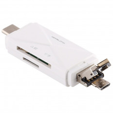 Card Reader + OTG microUSB/Type-C OT-PCR16 ОРБИТА USB2.0; поддержка: microSD; подключение к смартфону/планшету с поддержкой microUSB/Type-C 2.0 OTG