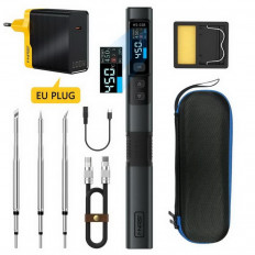 Паяльник с регулятором температуры Fnirsi HS-02B Set4 (20VDC; 100W)